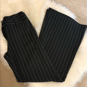 Wide leg pin stripped pants